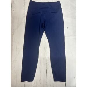 Spyder Active Women Large Blue Athleisure Performance Stretch Leggings